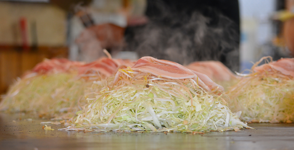 広島風お好み焼き　三八